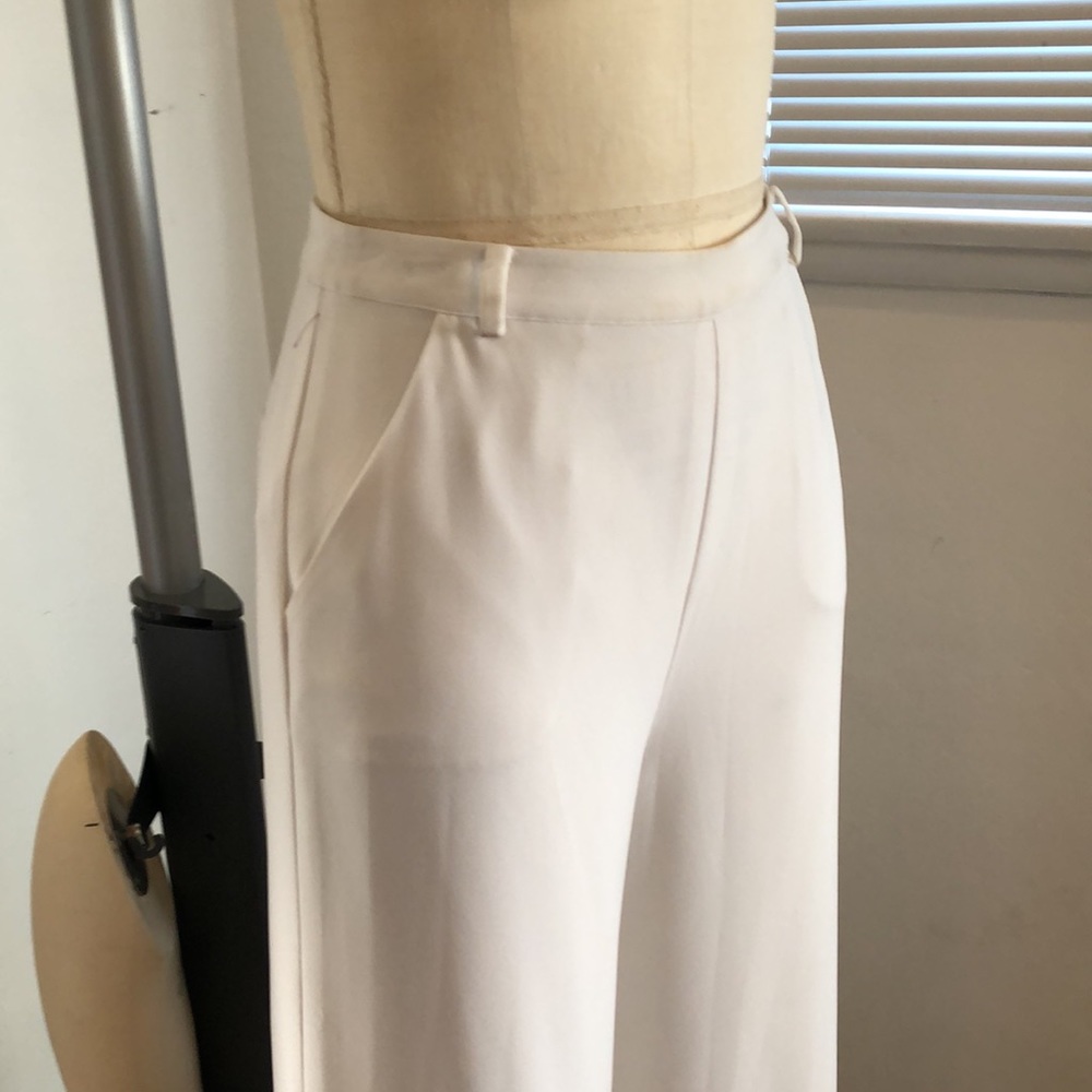 Bebe white wide leg crop - Picture 4 of 9